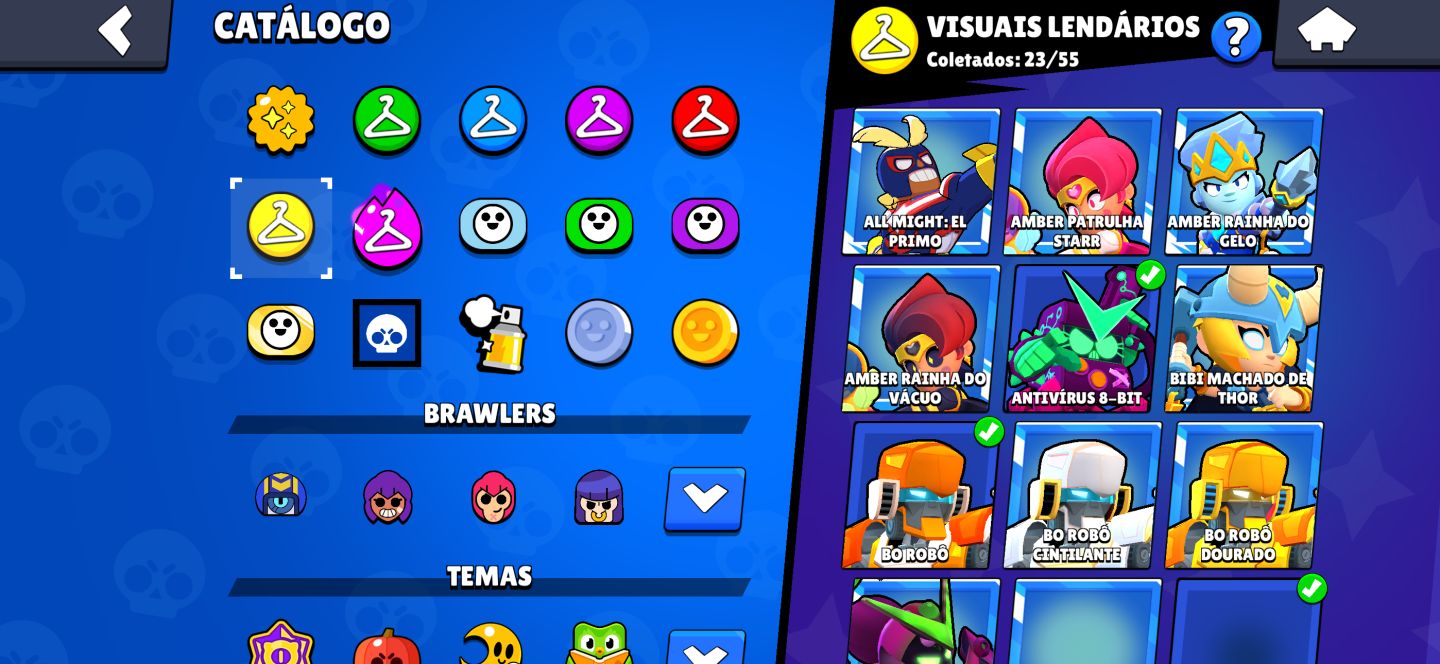 Conta de braw Stars 36k de troféu 98 brawlers