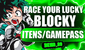 RACE YOUR LUCKY BLOCK/ CORRA DO SEU BLOCO DA SORTE - GAMEPASSES!