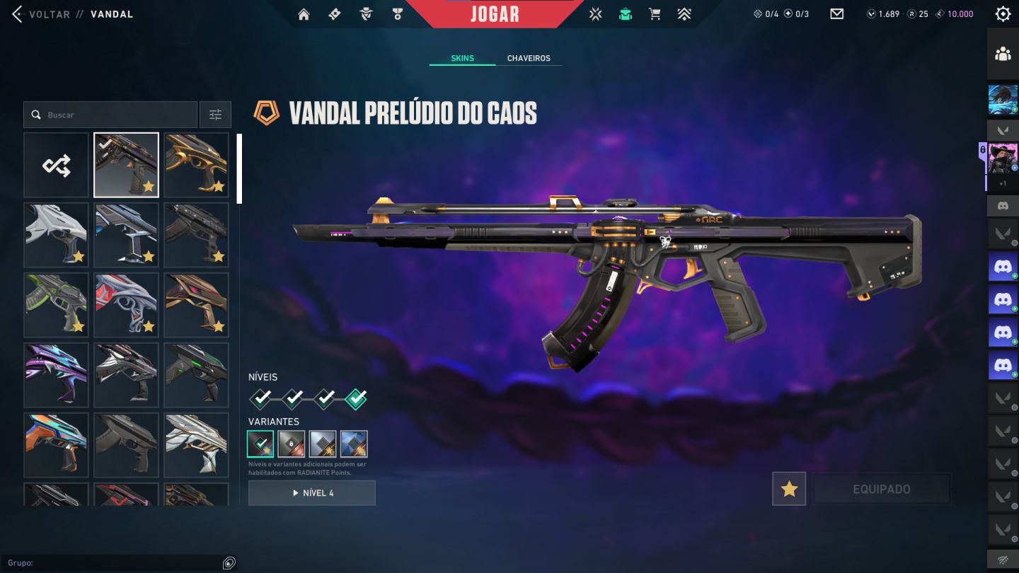CONTA VALORANT IMORTAL 2 // 13 FACAS + 9 VANDAL // 5 ANOS DE CONTA (A.PROPOSTAS)