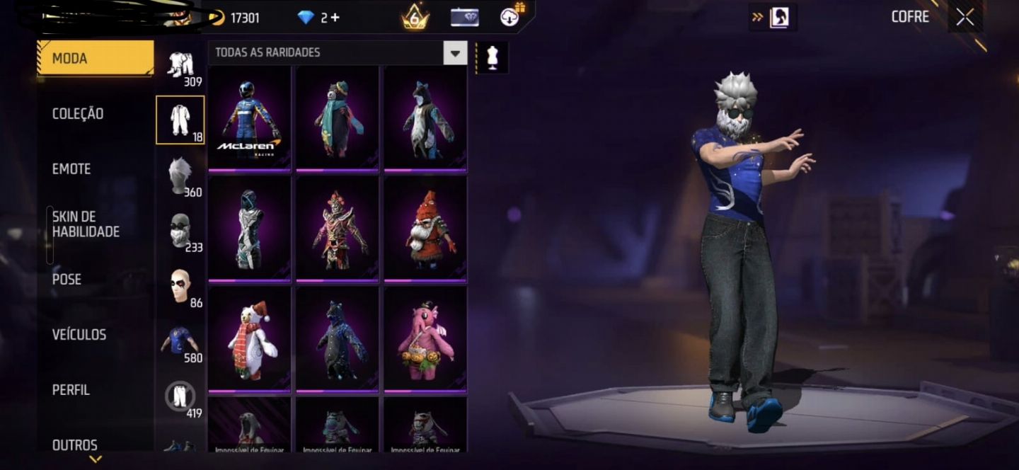 CONTA RARA FREE FIRE - FULL ACESSO (RARA E ANTIGA)