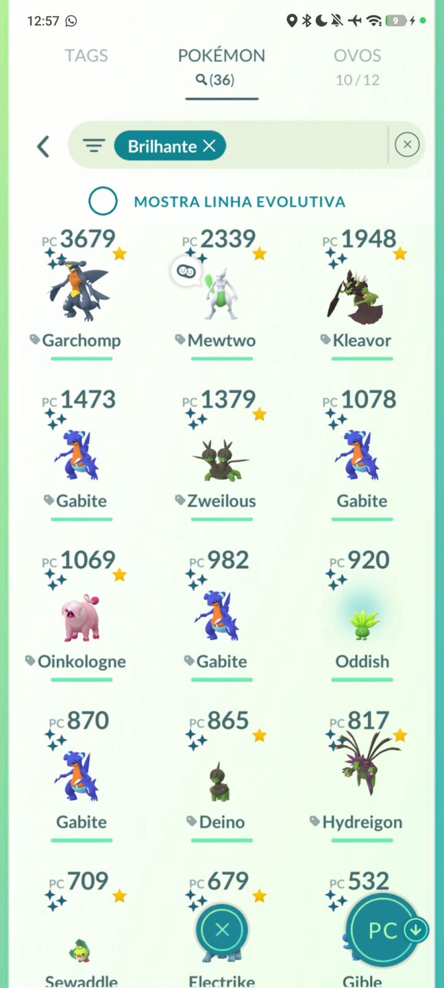CONTA POKÉMON GO LEVEL 47 COM VÁRIOS SHINYS E 100%