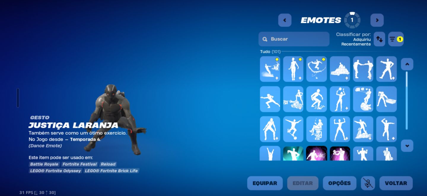 Conta og com a temporada 4,5,6,7,2 full com mais de 100 skins