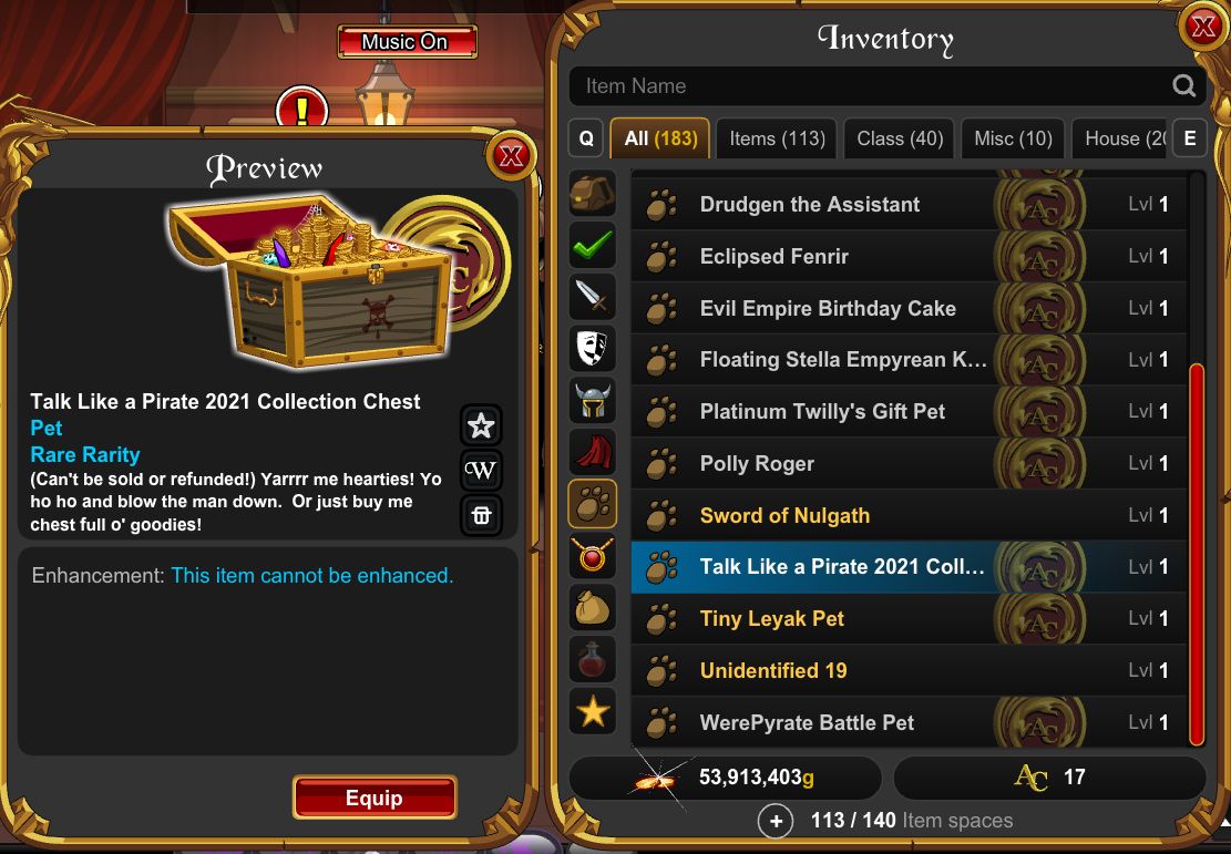 Conta AQW 15 ANOS + CHESTS + ALGUNS HARD FARMS