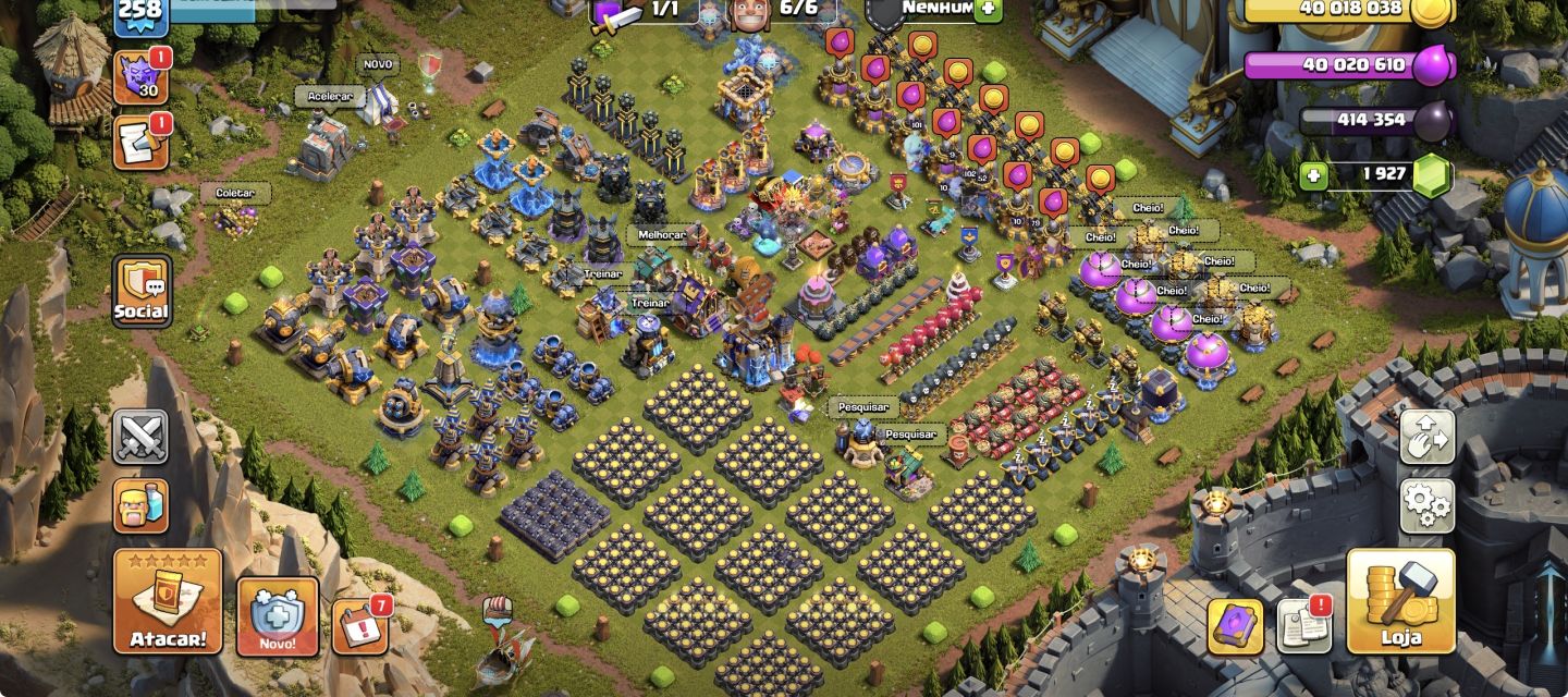 Conta Clash of Clans CV18 quase FULL