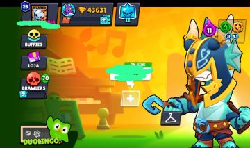 Continha com 43k de troféus e 104 Brawl, boa pra quem quer jogar rank e combate.