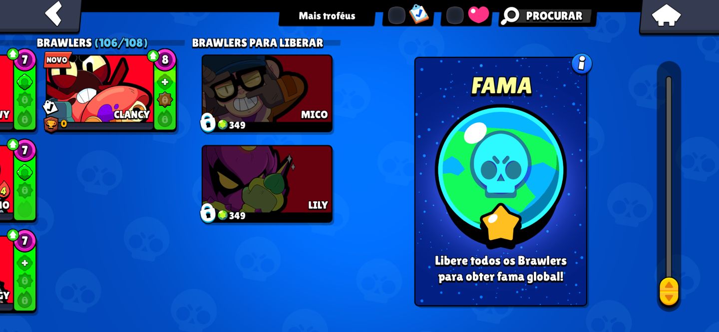 Conta Brawl stars upada