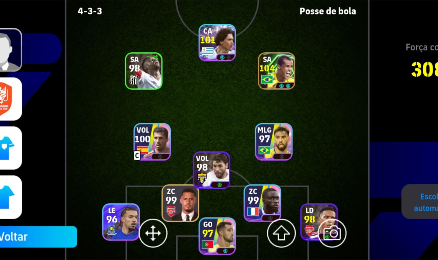 Conta de efootball com jogadores pagos/raros