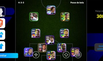 Conta de efootball com jogadores pagos/raros