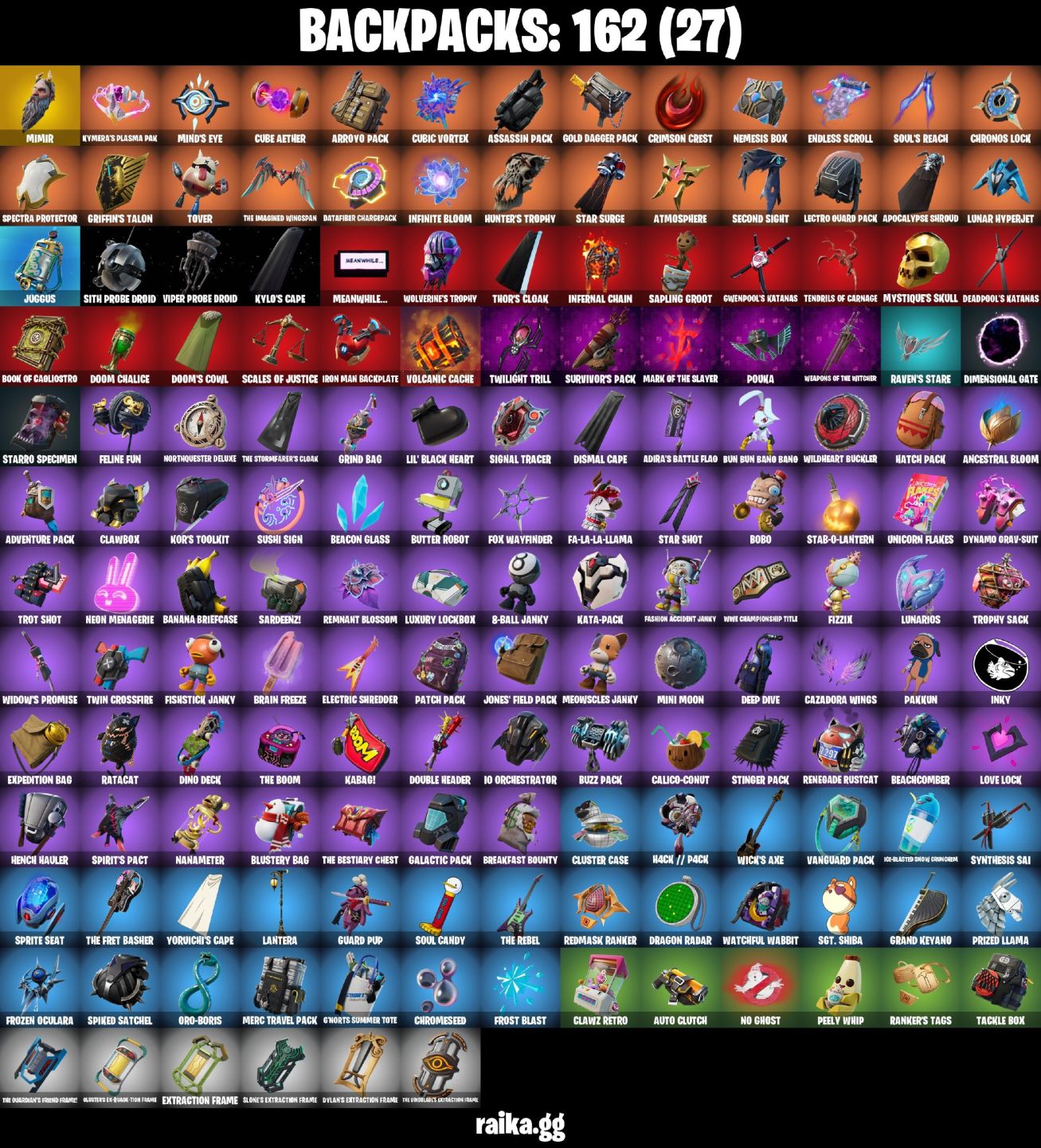 140 Skins - Leviathan Axe, Gold Kratos, Gold Midas, Tony Stark, 200 vbucks