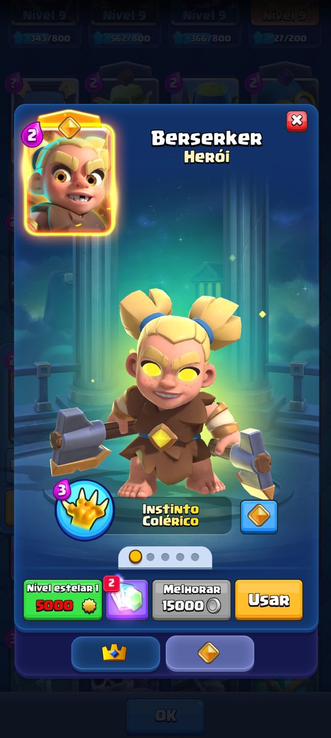 Conta Clash royale 8K de troféus, boa para pessoas em um nível medio