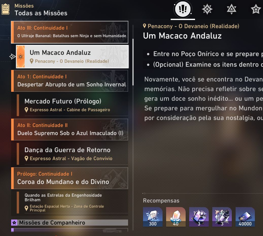 Conta Star Rail com todos da collab Gilgamesh E1 muito conteudo para farm 19Lx5