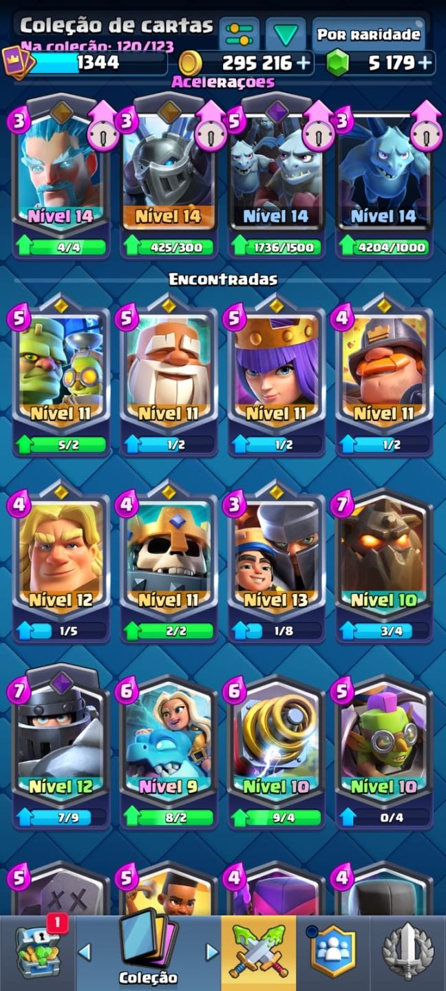 CONTA CLASH ROYALE + BRAWL STARS + CLASH OF CLÃNS