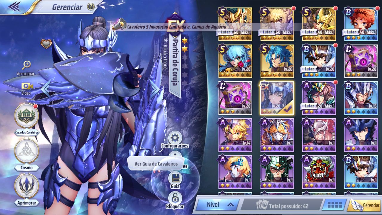 SAINT SEIYA AWAKENING COM KANON DE GEMEOS, PARTITA SS, RADA DIVINO E 300 GEMAS