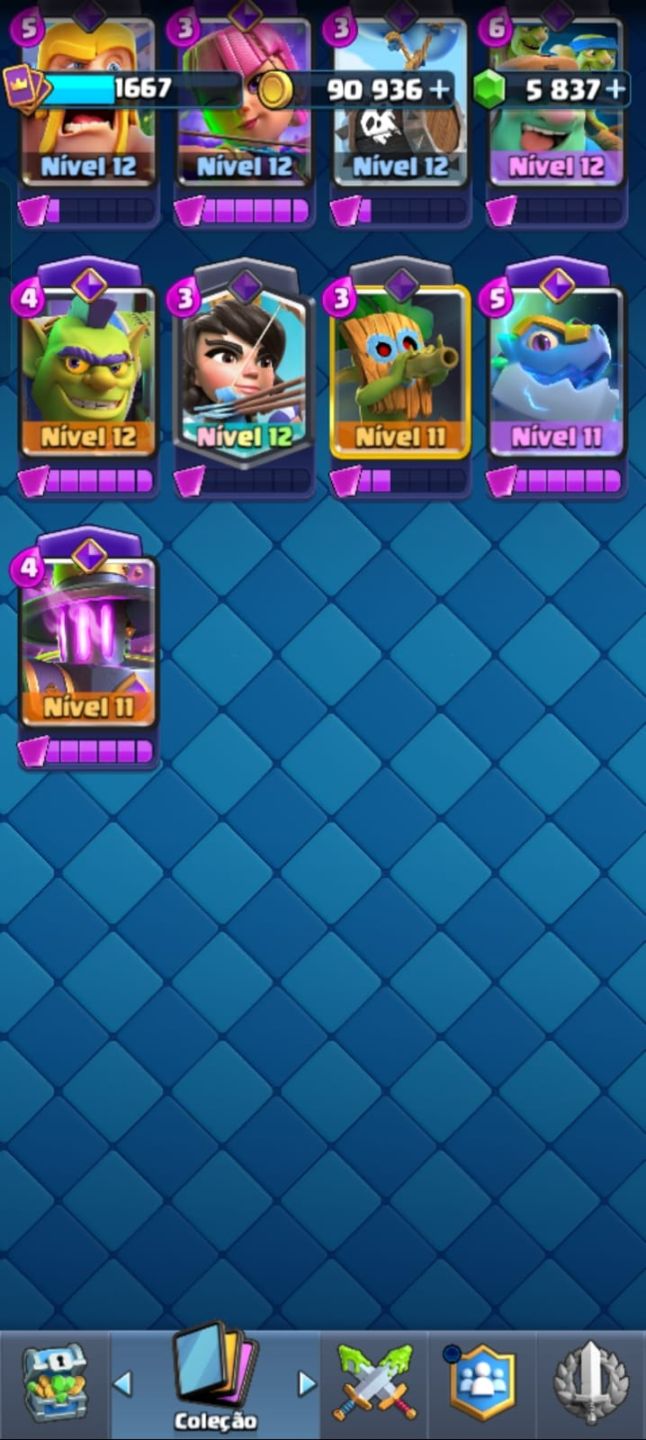 CLASH ROYALE | TORRE 15 | 11K TROFÉUS | 16 EVOLUÇÕES | 5.8K GEMAS | DECK LVL 16