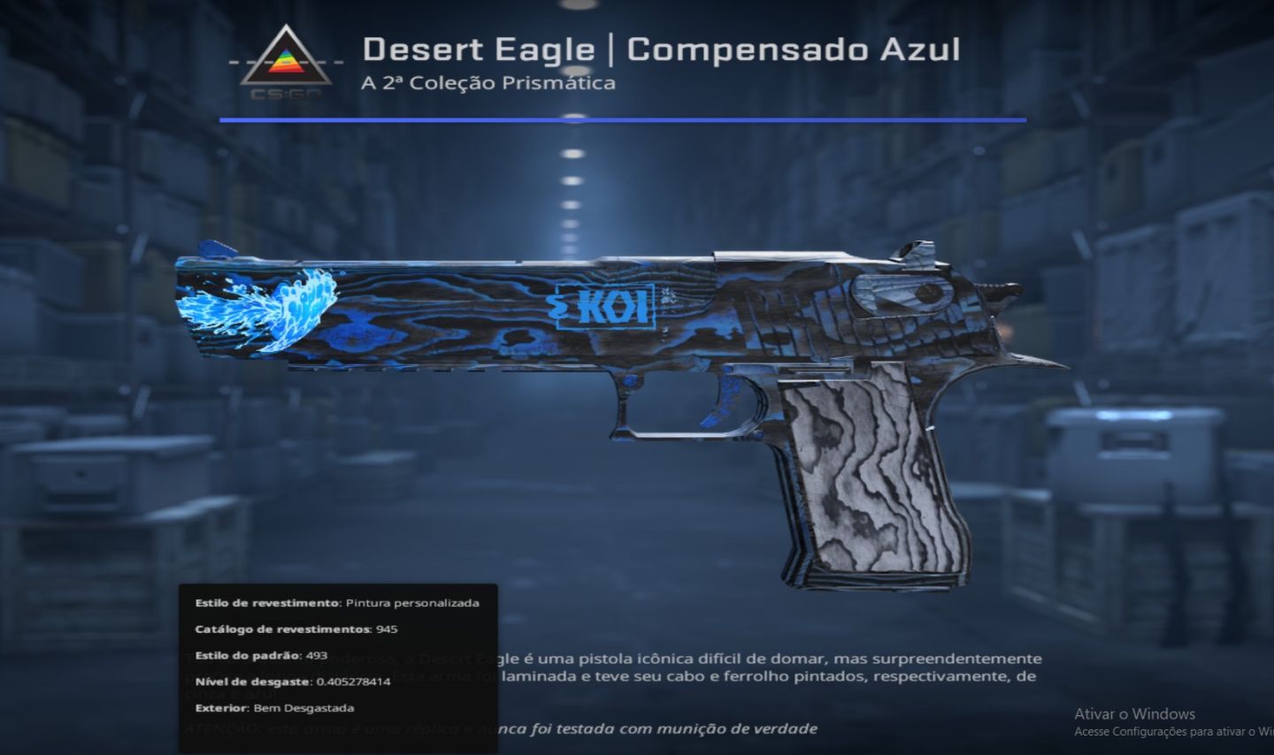 Desert Eagle | Blue Ply / Compensado Azul - WW - Combo Blue Koi