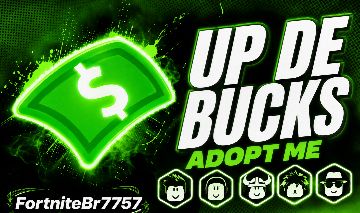 FAÇO UP DE BUCKS NA SUA CONTA ROBLOX ADOPT ME !!!