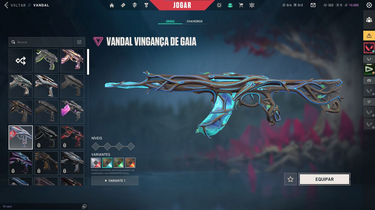 CONTA VALORANT | 12 SKINS MELHORES SKINS | RGX + KARAMBIT SUBLIME + XENOCAÇADORA