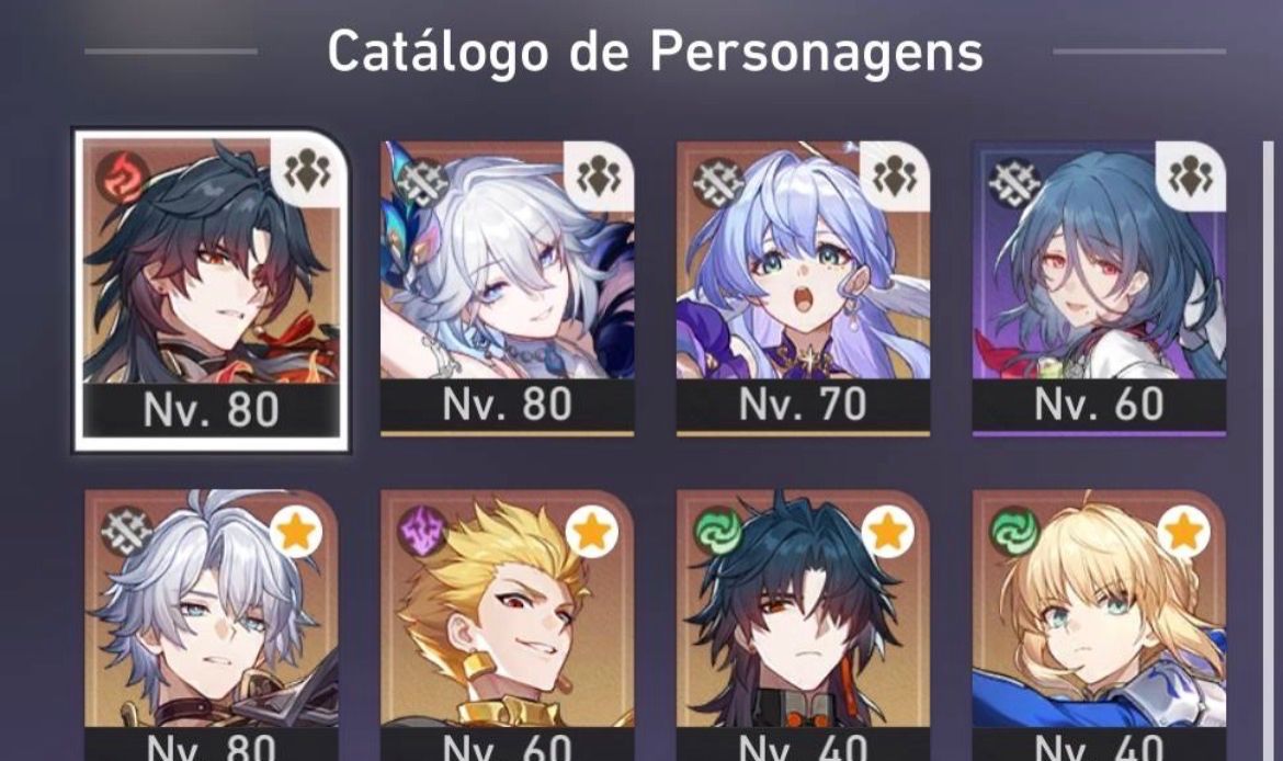 Conta Honkai Mortenax Blade + Cone, Phainon, Yao guang, etc