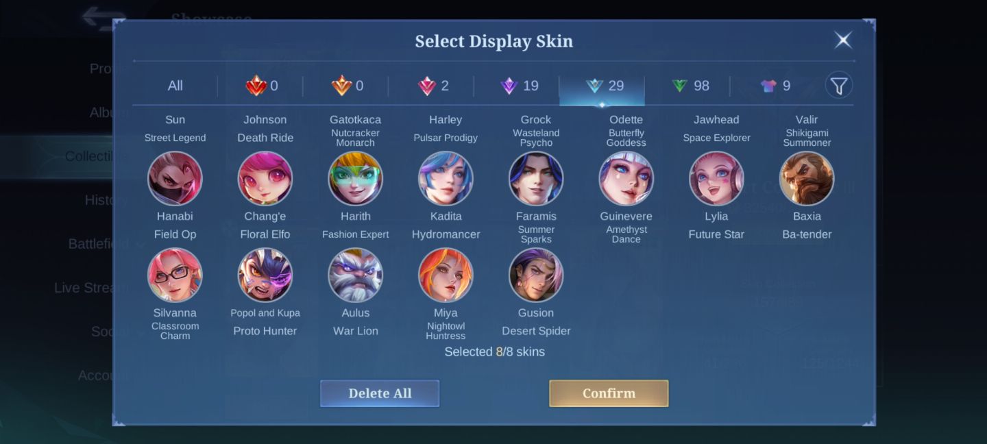 Conta Mobile Legends(muitos recursos excelente para se jogar)