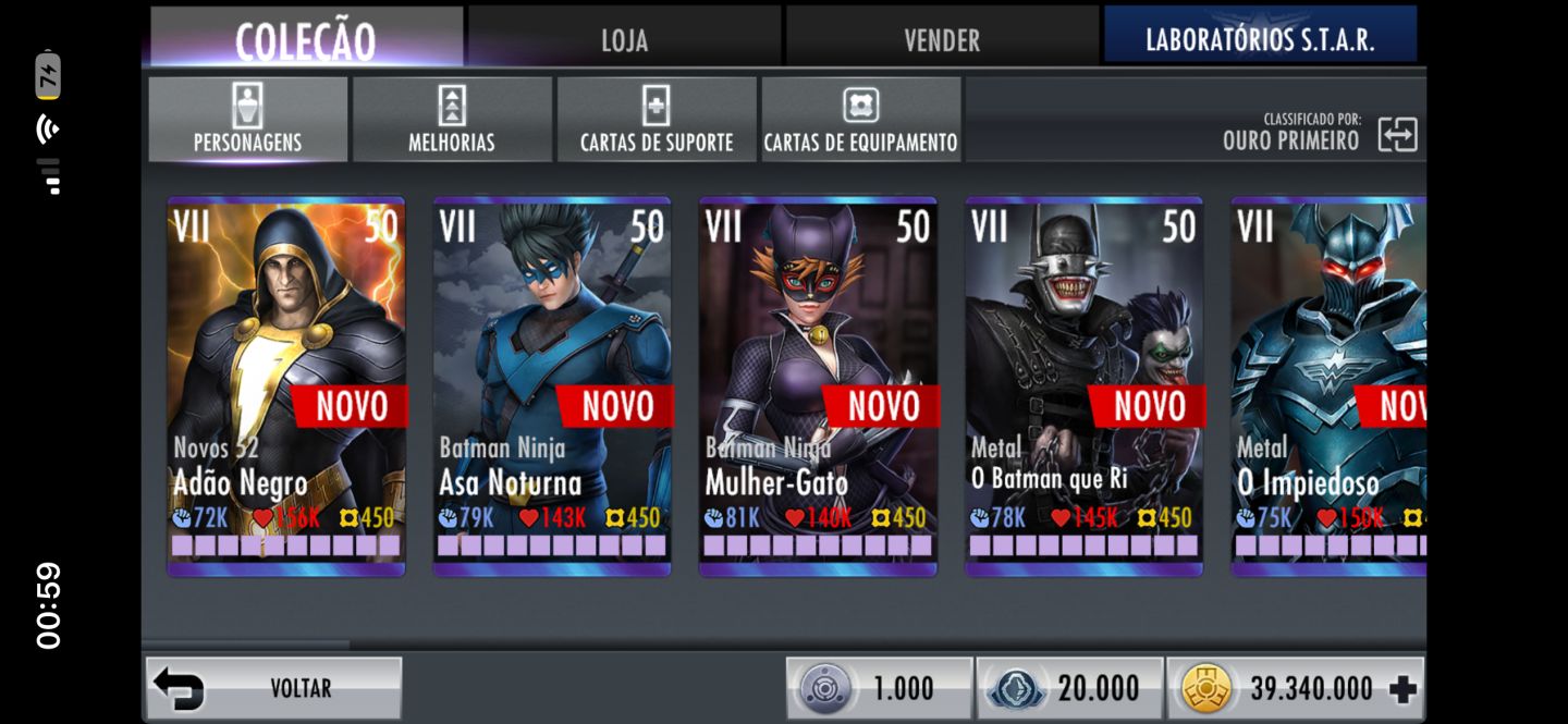 CONTA INJUSTICE GODS AMONG US IOS/ANDROID