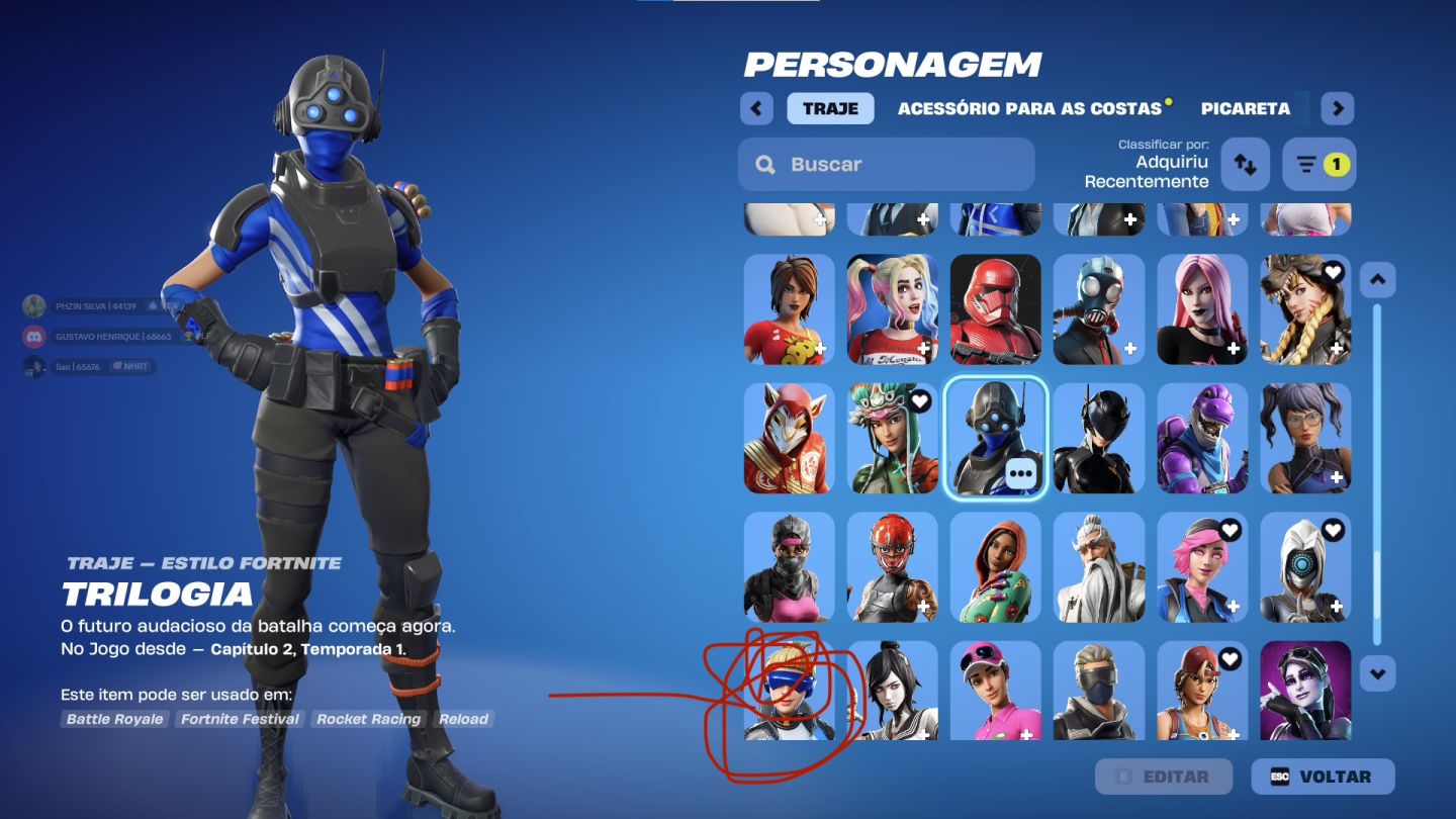MINHA CONTA DE FORTNITE, 170 skins, 10 passes e muito mais, único dono