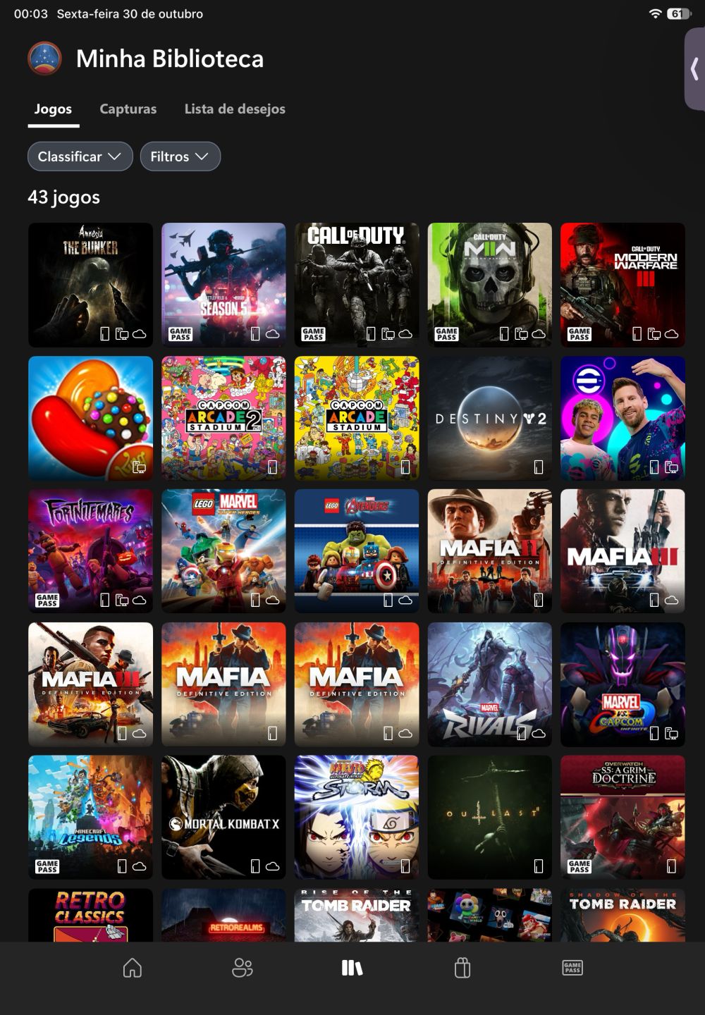 [CONTA XBOX 43 JOGOS | 17 PLATINAS | 32.798 G]