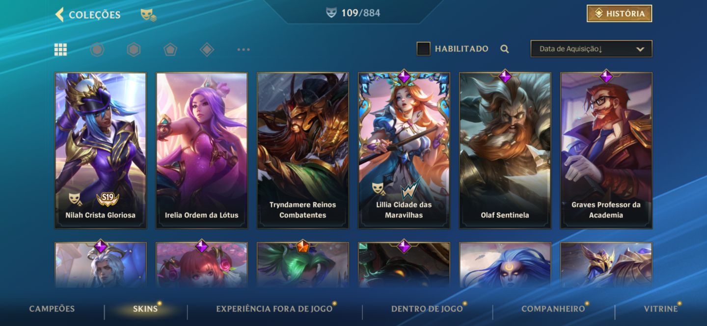 CONTA WILD RIFT 109 SKINS + RANKS EXCLUSIVOS