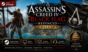 Assassin's Creed IV: Black Flag Resynced DELUXE | Steam Offline | NOVIDADE !!!