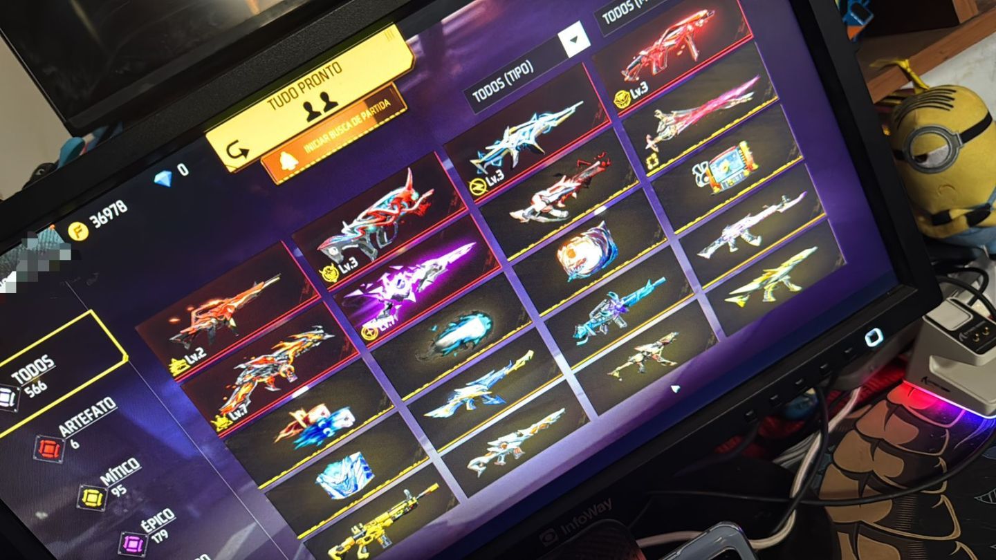 Conta de Free Fire rara disponível