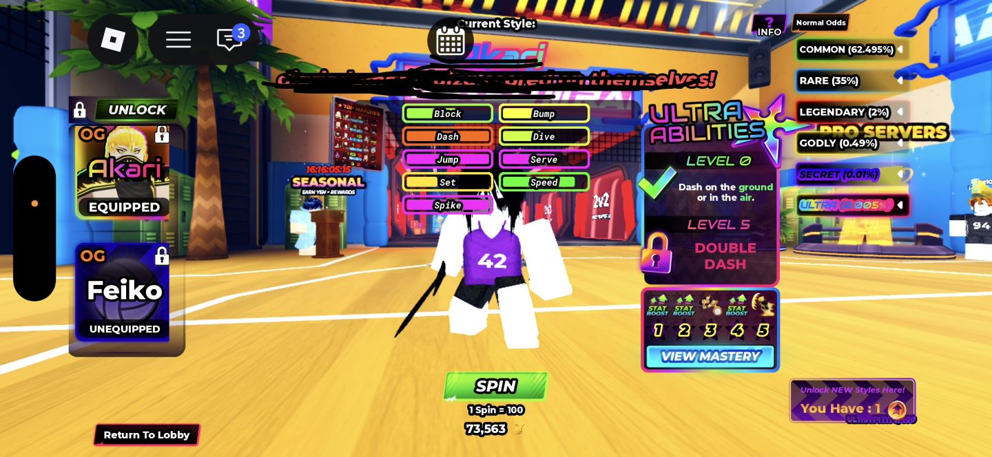 LVL 186 + 4x SEASON PRO GODLY + 73K YEN + 4x OG SECRET + TIME SKIP HINOTO +++