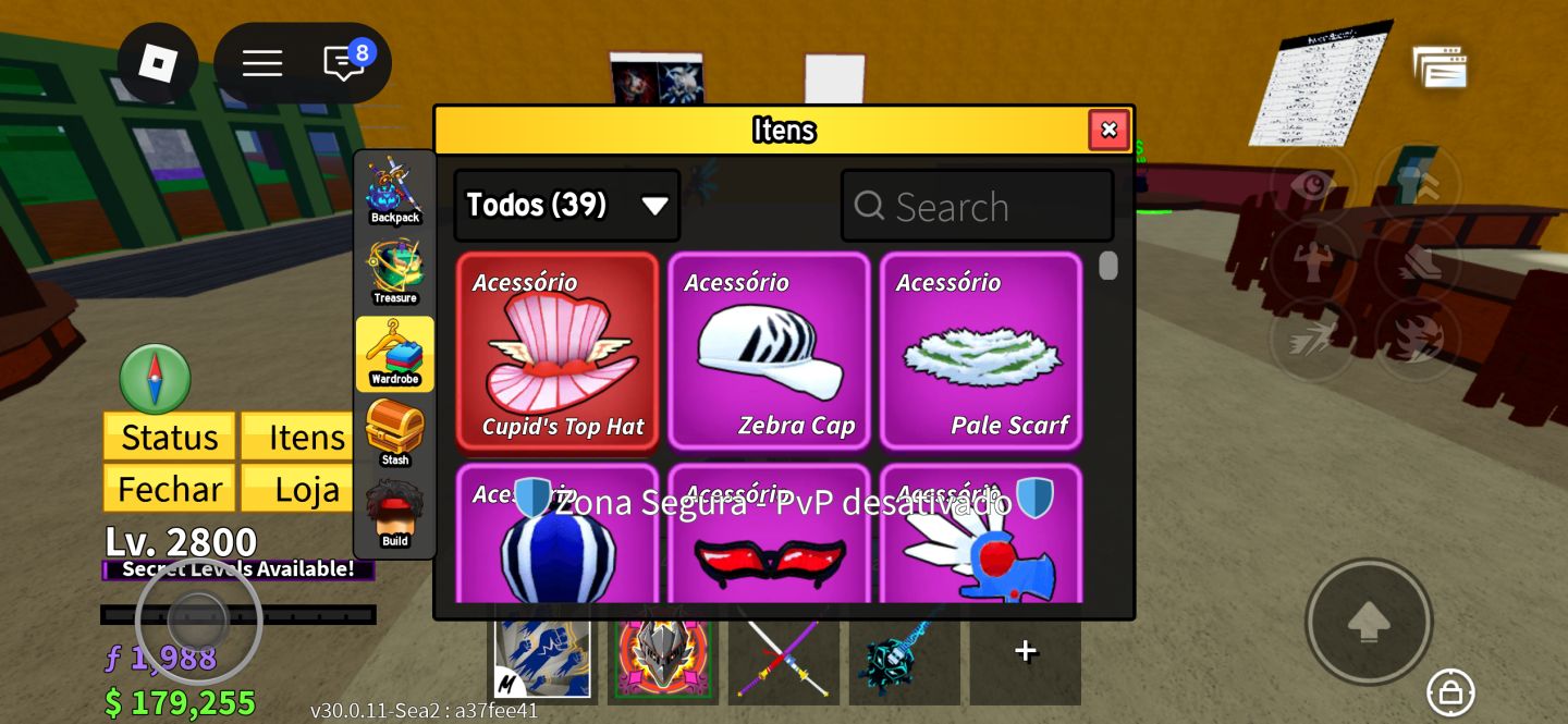 CONTA BLOX FRUITS LVL 2800 MAX | DRAGÃO PERMANENTE + KITSUNE + BUDDHA + VÁRIA
