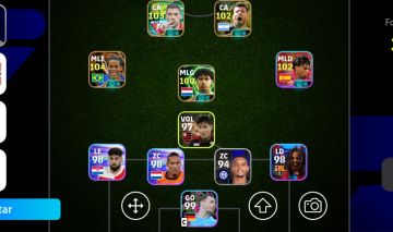 Conta efootball ronaldinho 107 blitz curler, suarez blitz curler e aguero blitz