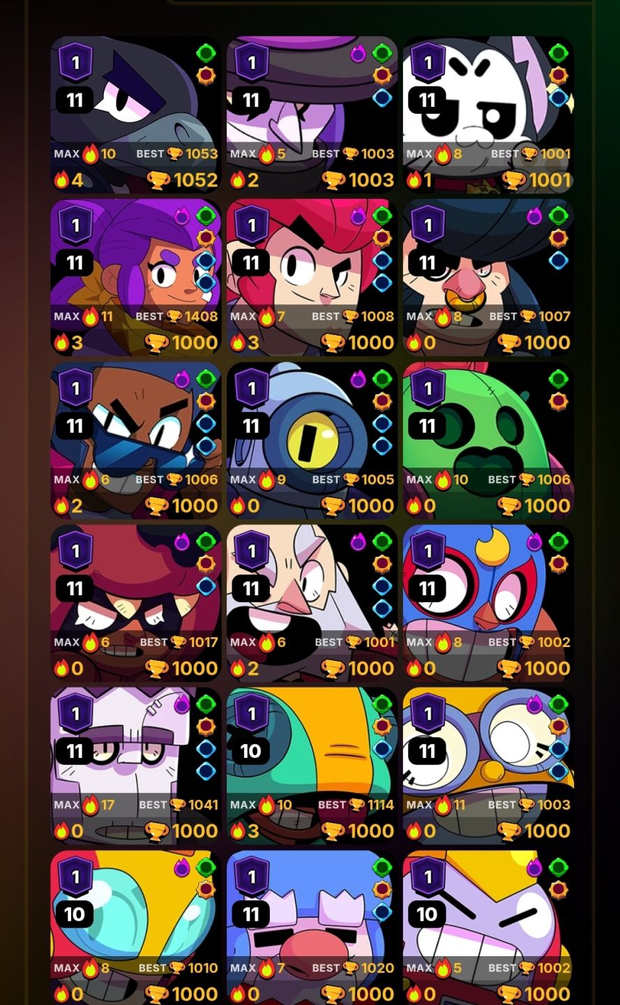 CONTA BRAWL STARS OP! DESCONTO DE 55% PRA SAIR LOGO. +85 BRAWLERS