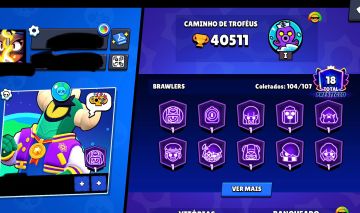 Conta de Brawl Stars Com 40k de Troféus
