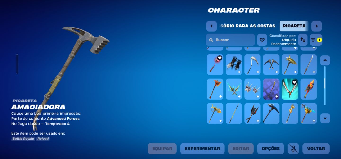 Conta fortnite bundle travis passe capítulos 3/4 completo