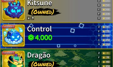 CONTA BLOX FRUITS | DARK BLADE + KITSUNE, DRAGÃO, DOUGH, BUDDHA, MAMUTE PERM