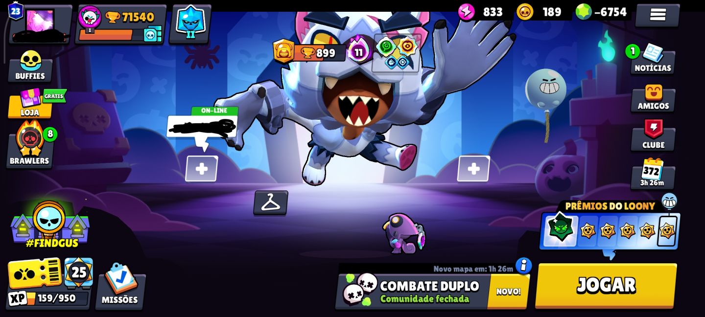 CONTA BRAWL STARS 71K TROFÉUS + 107/107 Brawlers 571 SKINS + ENDGAME