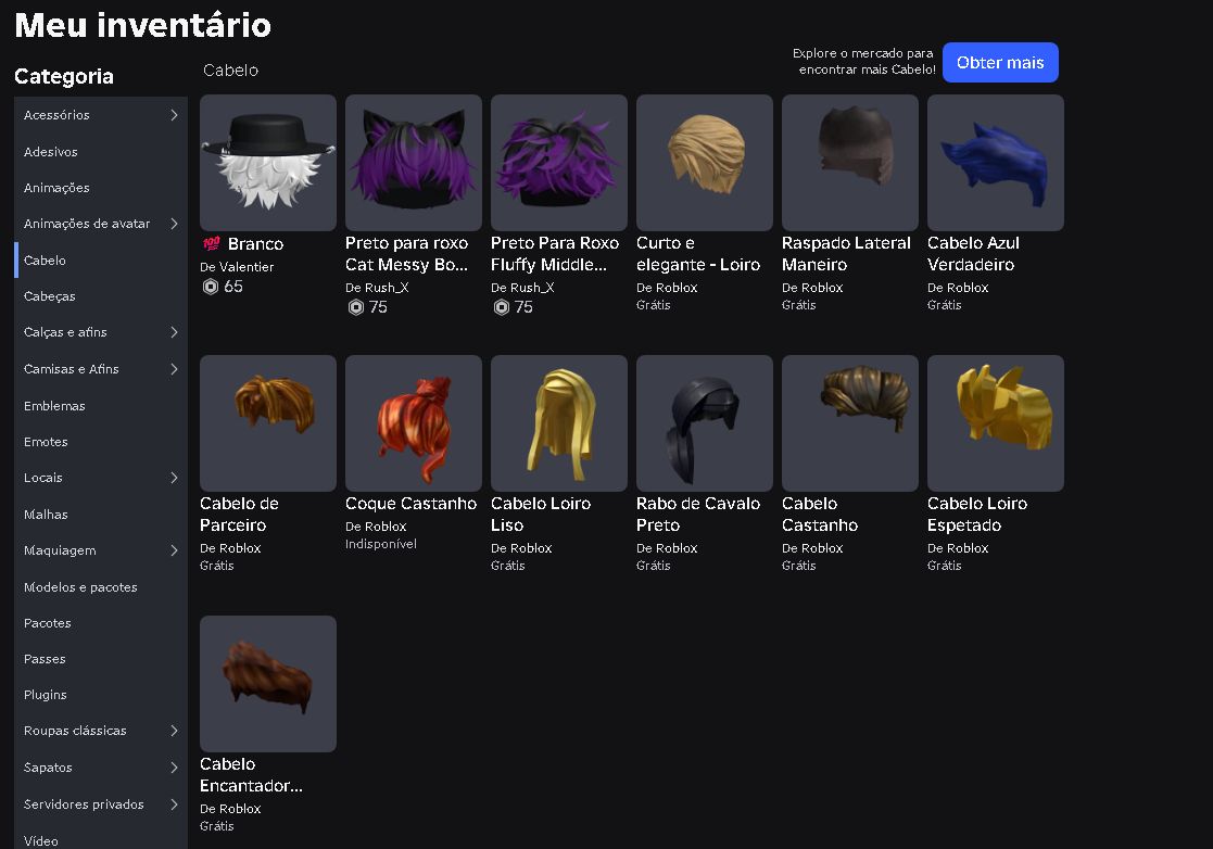 Conta Roblox BR 2020 Masculina | +23 Mil Robux Gastos | Gamepasses | Limiteds