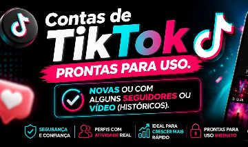 Contas Tiktok Novas Ou Com Historico.