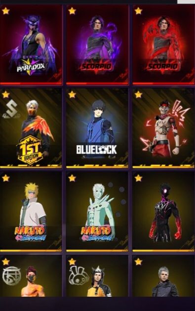 MESTRE DA COLEÇÃO: COBRA, NARUTO, BLUE LOCK E SKINS INSANAS