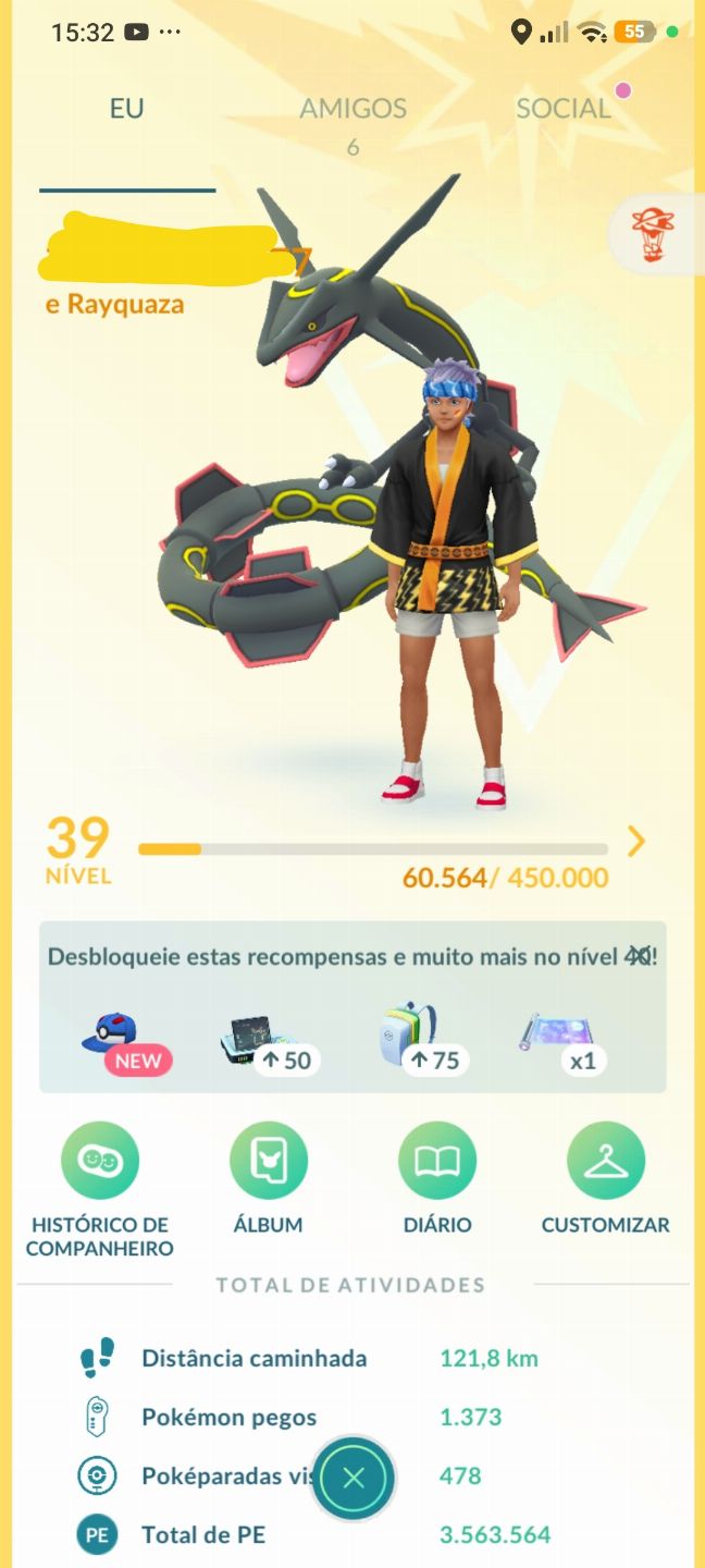 CONTA TOP Pokémon GO | DARKRAI SHINY | TAPU Koko | RAYQUAZA | LEVEL 39
