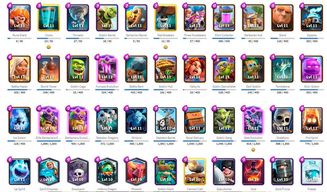 CONTA CLASH ROYALE 10K