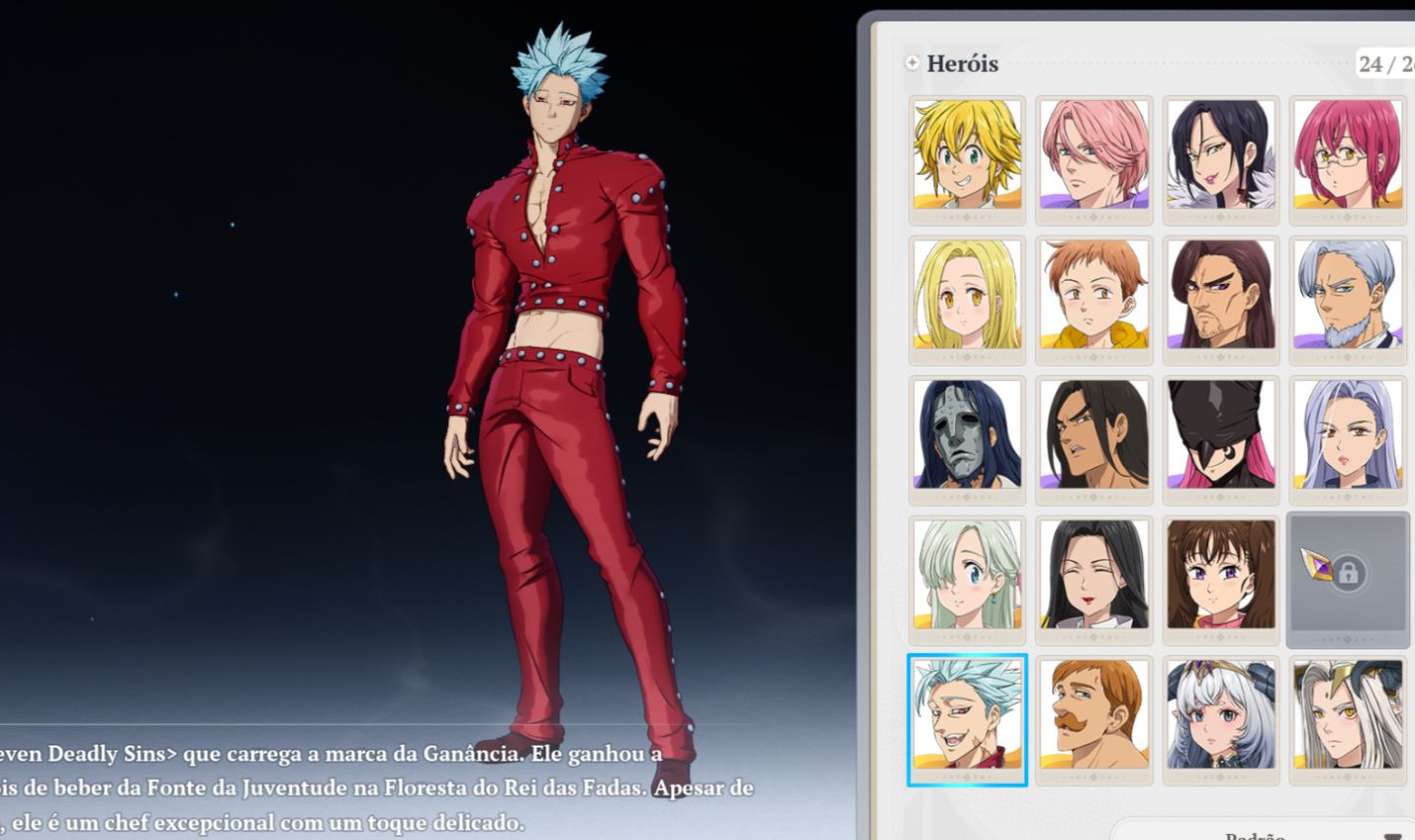 Conta Meliodas P8 + Muitos Recursos