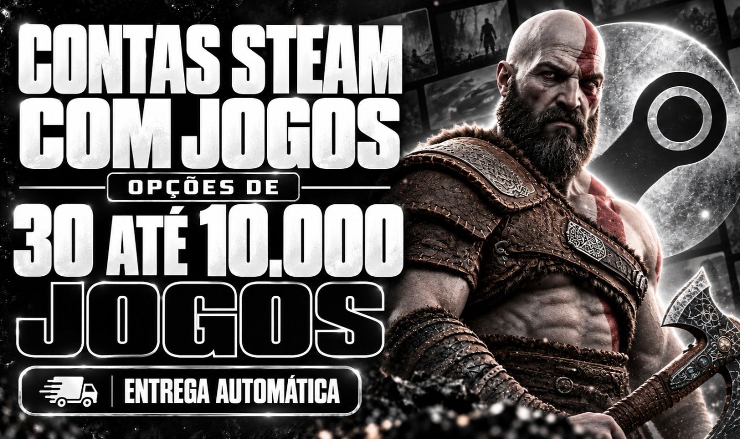 Contas Steam Com 15K De Jogos Atuais Para PC Steam Offline [ENTREGA AUTOMÁTICA]