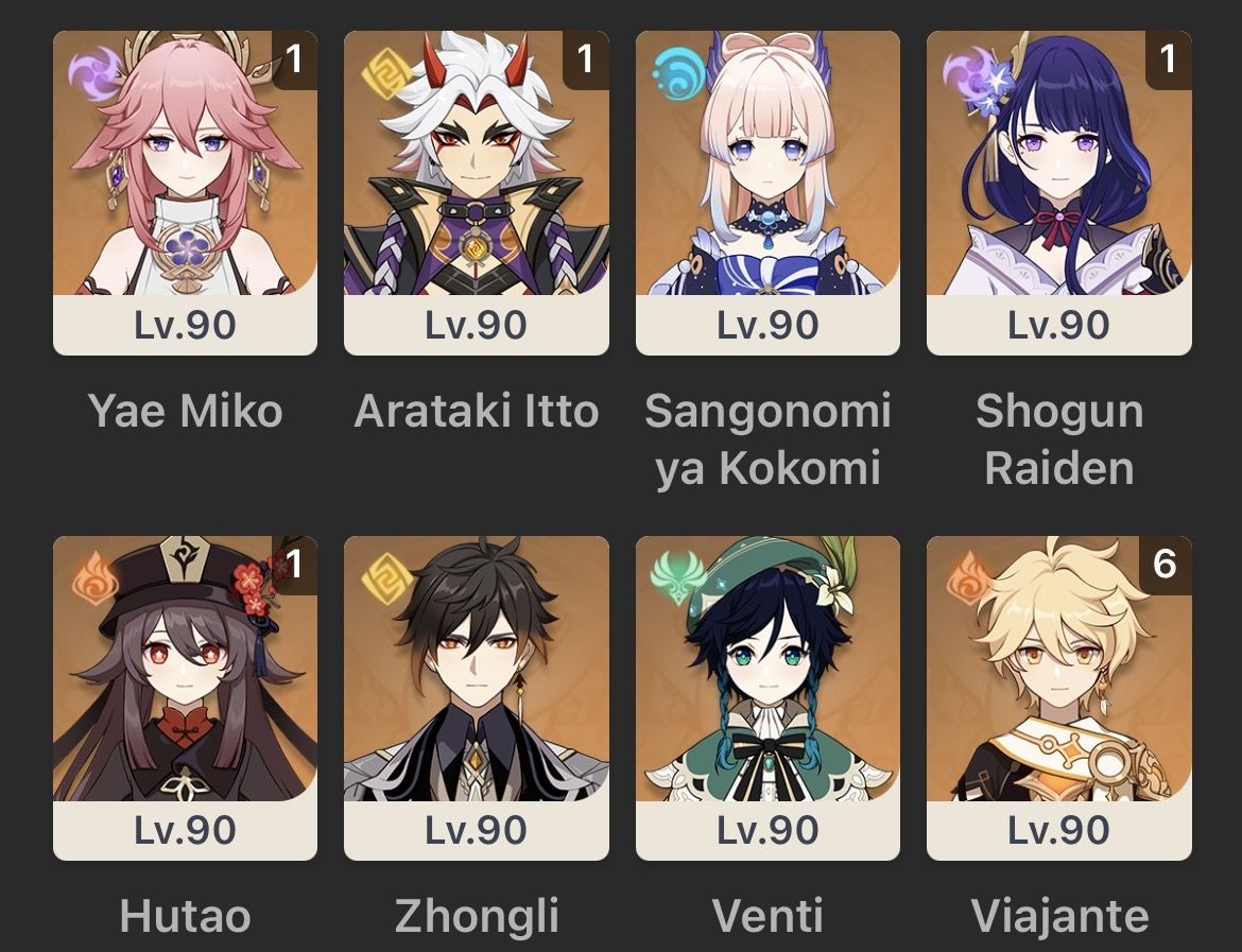 Conta Genshin Impact AR 59 | 29 Personagens 5 | Conta de 2020