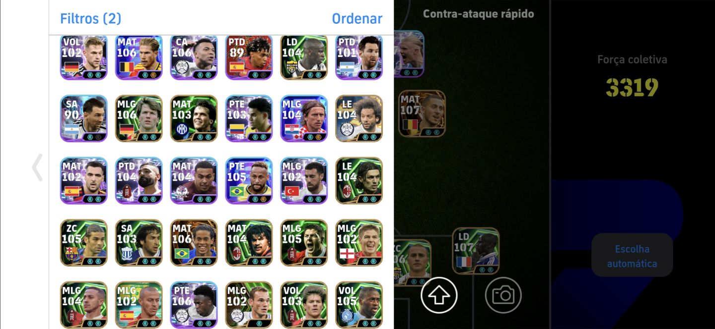 Conta efootball Completa, cheia de ÉPICOS e showtimes da Primeira prateleira.
