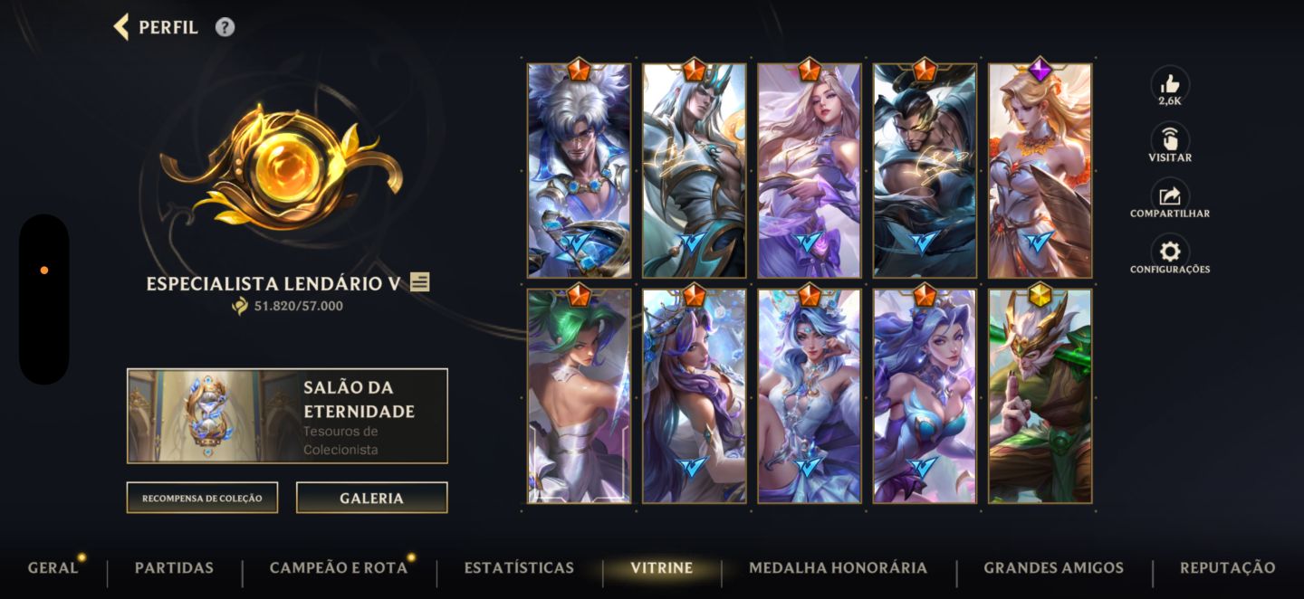 CONTA WILD RIFT - 279 SKIN NVL:203 (Primeiros passes) RARA