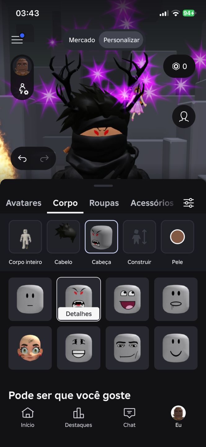 Conta de roblox