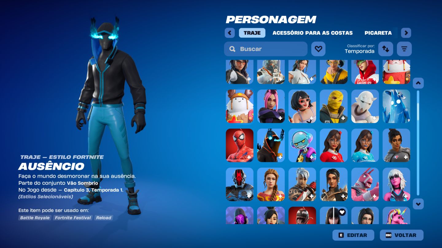 Conta de fornite muito rara com machado leviatã + ea fc 26