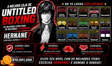 UNTITLED BOXING GAME/CASH/LUVAS/ ITEMS MELHOR PREÇO DO MERCADO!!!